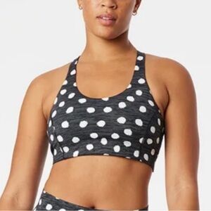 Outdoor Voices Doing Things Techsweat Polka Dot Sports Bra XS